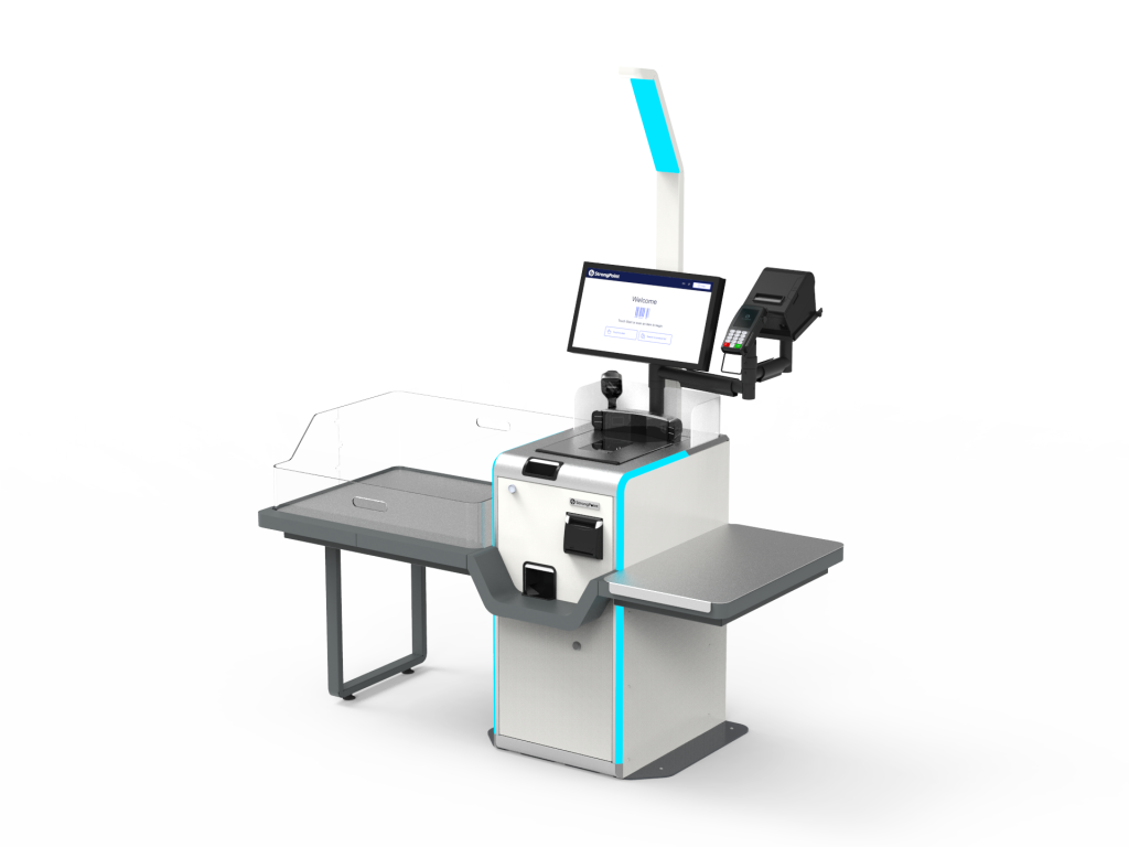 Big self-checkout solution with cash handling