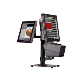 Ergonomics equipment set up for POS system in a store - SpacePole