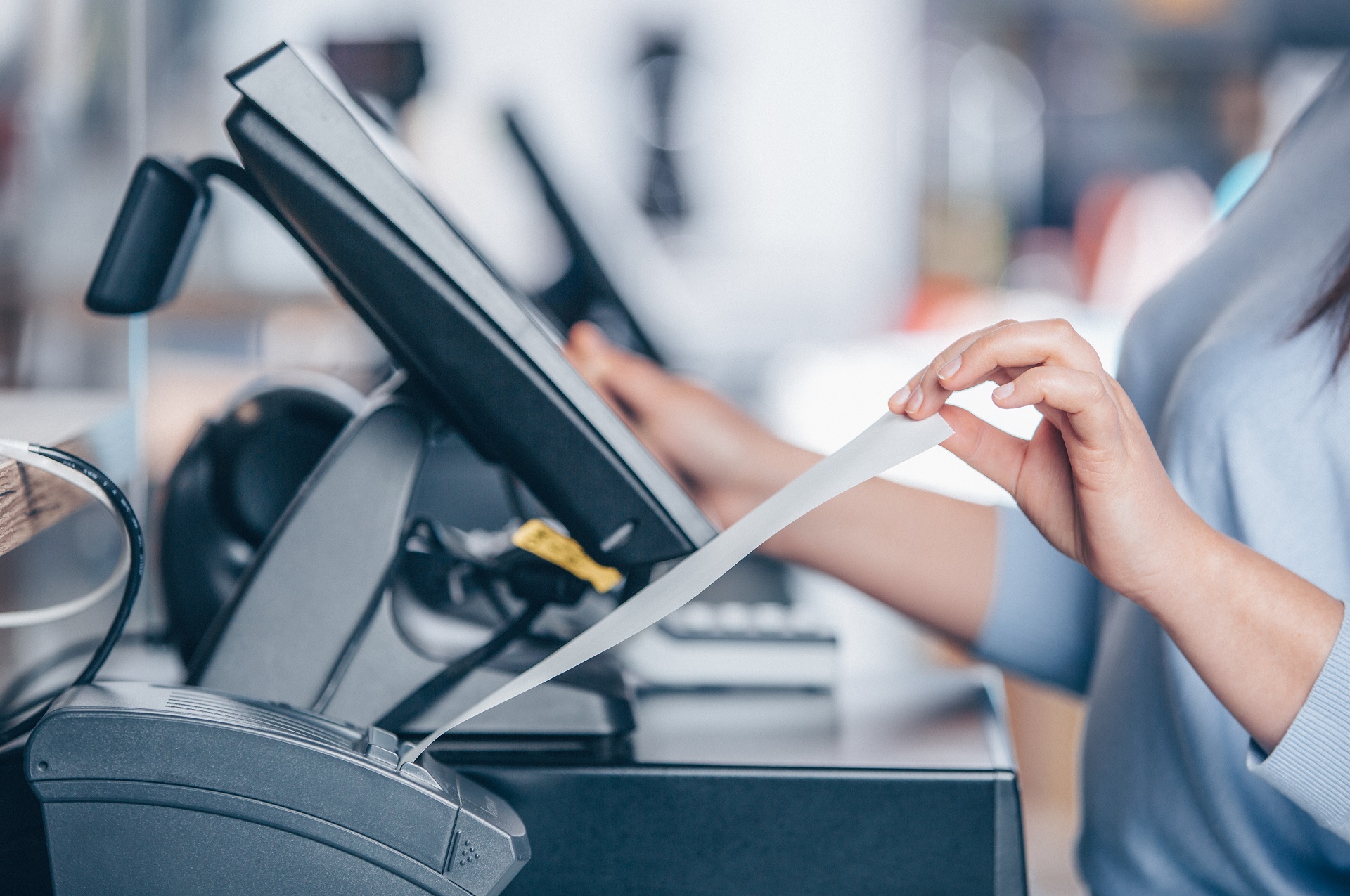 POS Point-of-Sale Cash register Checkout