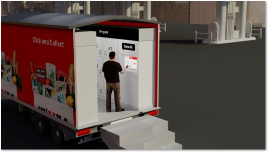 Mobile Grocery Click & Collect Locker - Illustration